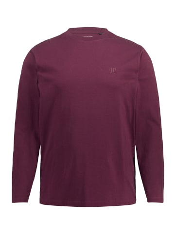 JP1880 Kurzarm T-Shirt in dunkel weinrot