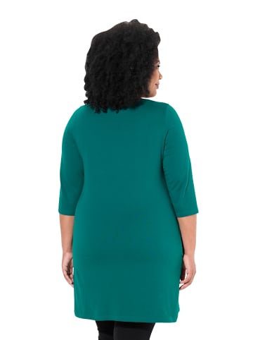 Ulla Popken Longshirt in smaragd grün