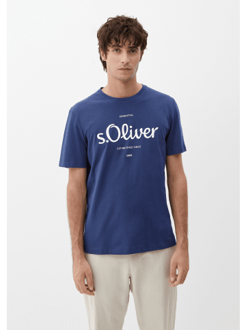 s.Oliver T-Shirt kurzarm in Blau