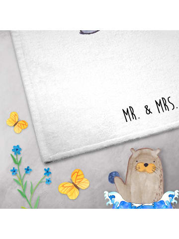 Mr. & Mrs. Panda Handtuch Einhorn Stolzieren ohne Spruch in Weiß