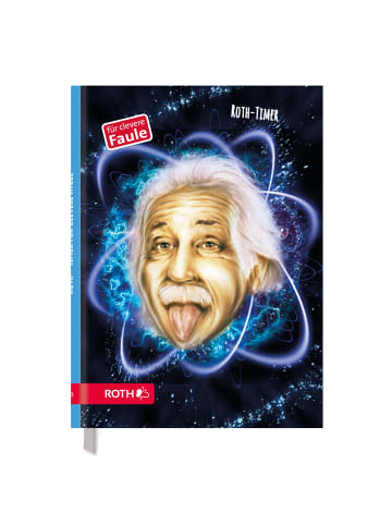 ROTH A5 Schülerkalender Einstein mit clevere Faule System in Bunt