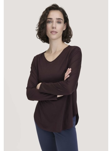 Hessnatur Longsleeve in schwarzbeere