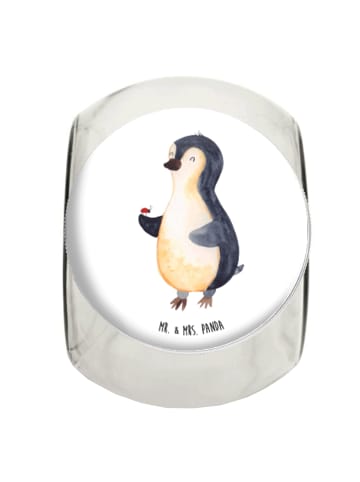 Mr. & Mrs. Panda Bonbonglas Pinguin Marienkäfer ohne Spruch in Weiß