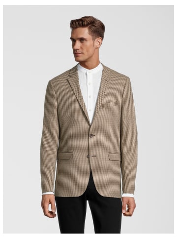 Steffen Klein Sakko Slim-Fit in beige-schwarz