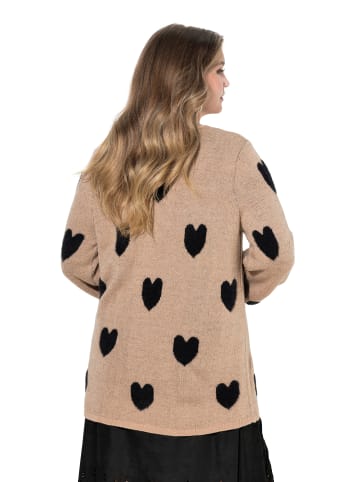 MIAMODA Pullover in dunkles kitt