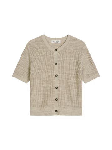 Marc O'Polo Slub-Cardigan loose in Linen Beige