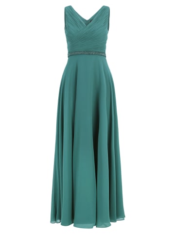 Vera Mont Abendkleid mit Plissee in Dark Emerald