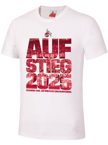Fußballverein 1. FC Köln T-Shirt "T-Shirt Aufstieg 2025" in Weiß