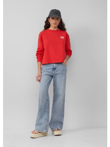 QS Sweatshirt langarm in Rot