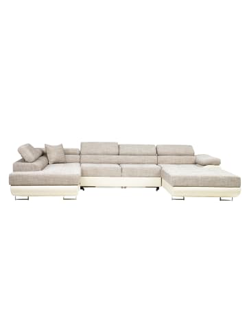 MF Design Rodri Recamiere Links in Beige -  (L) 202 x (B) 345 x (H) 90 cm