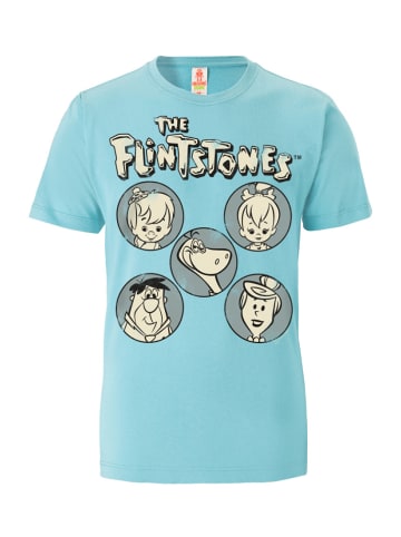 Logoshirt T-Shirt The Flintstones in türkis