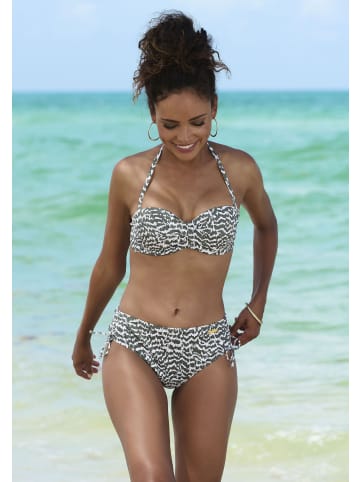 LASCANA Bikini-Hose in oliv-bedruckt