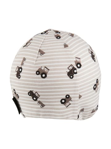 Sterntaler Beanie Traktoren in sand