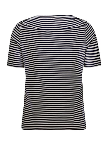 Betty Barclay Ringelshirt mit Raffung in Dark Blue/Beige