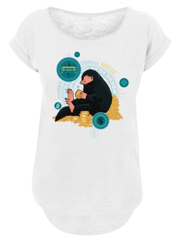 F4NT4STIC Long Cut T-Shirt Phantastische Tierwesen Sitting Niffler in weiß
