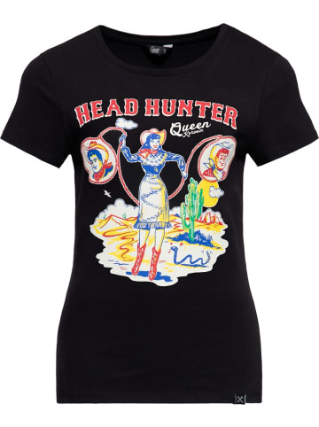 Queen Kerosin Shirt "Head Hunter" in Schwarz