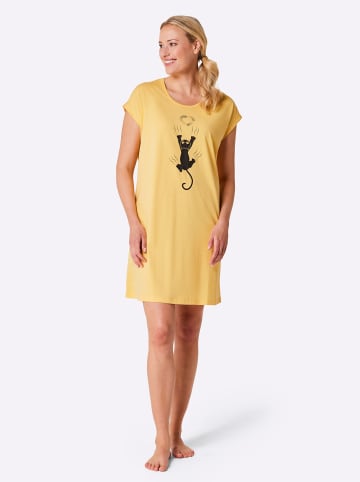 WITT WEIDEN Sleepshirts in gelb-graphit + anthrazit-graphit