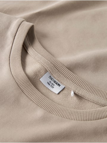 TWO SOON Sweatshirt in Oxford Tan