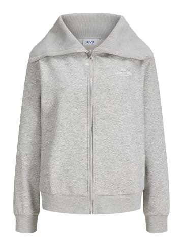 JJXX Sweatshirt mit Reißverschluss in Light Grey Melange