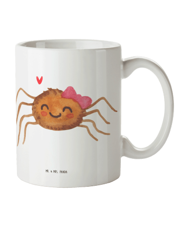 Mr. & Mrs. Panda Kindertasse Spinne Agathe Freude ohne Spruch in Weiß