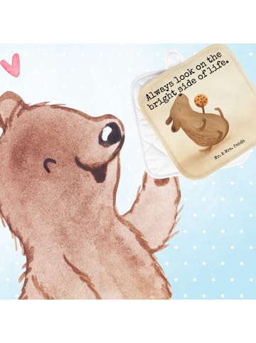 Mr. & Mrs. Panda Topflappen Hund Keks Design mit Spruch in Weiß