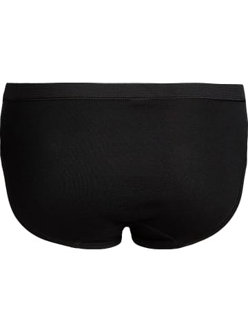 Con-ta Baumwolle, Feinripp Hüftslip 2er-Pack in schwarz