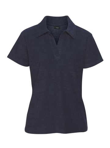 Vivance Poloshirt in dunkelblau meliert