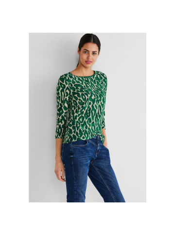 Street One Langarmshirt in dark brisk green