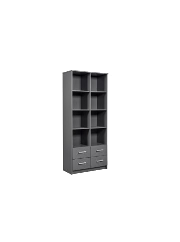 ebuy24 Regal Elenzio Grau 82 x 40 cm