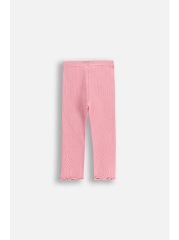 Coccodrillo Gerippte Leggings mit langem Hosenbein in gedämpftes Rosa