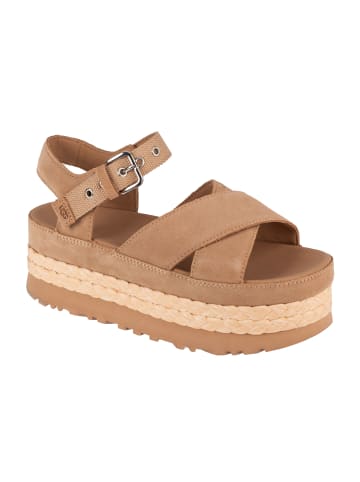 UGG UGG W Aubrey Ankle Sandal in Beige