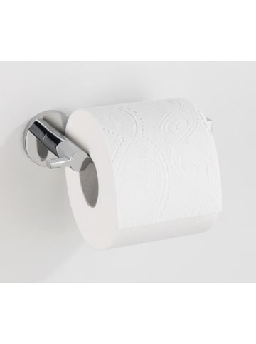 Wenko Toilettenpapierhalter ISERA, UV-Loc in Silbern, (B) 15,5 x (H) 5 x (L) 7,5 cm