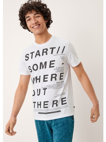 QS T-Shirt in 01D0_weiß