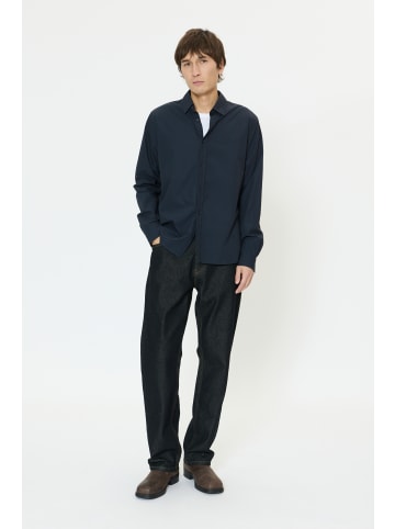 Matinique Langarm - Hemd MAChristaldo Gerade Passform in Dark Navy
