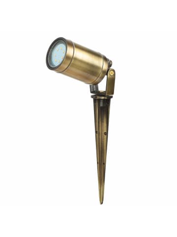 Licht-Erlebnisse Wegeleuchte (B)6 x (L)6 x (H)27 cm in Messing Antik
