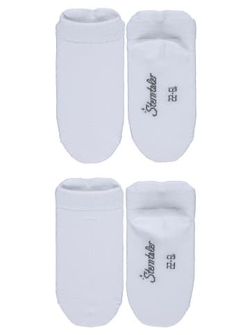 Sterntaler Sneaker-Socken 2er-Pack uni in weiß