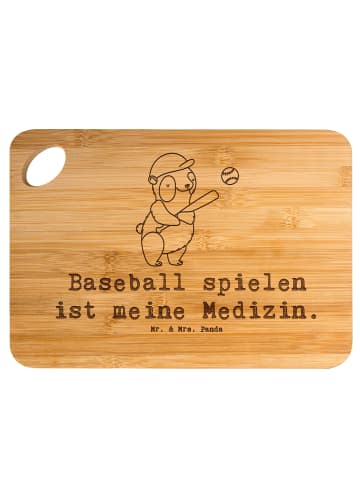 Mr. & Mrs. Panda Frühstücksbrettchen Panda Baseball spielen mit ... in Braun