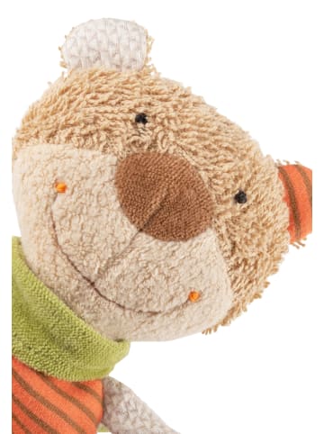 Sigikid Schnuffeltuch Natural Stripes Green in orange