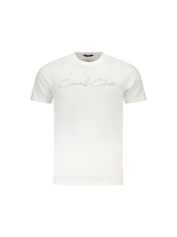 cavalli CLASS Weißes Baumwoll-T-Shirt