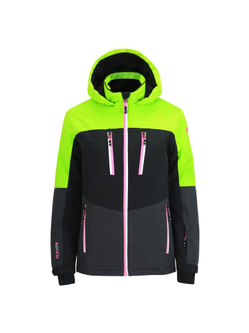 Killtec Skijacke / Winterjacke mit Kapuze und Schneefang in Schwarz