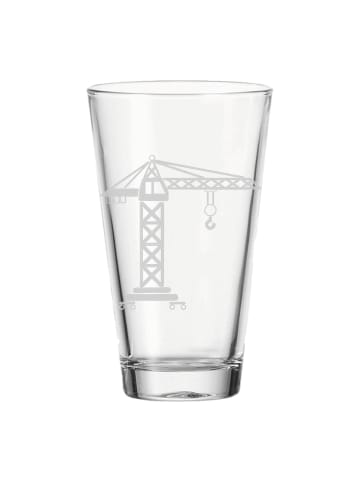 LUXENTU Kinderbecher Kran in 300 ml in transparent