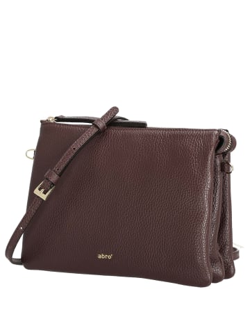 Abro Threefold - Umhängetasche 22 cm (siena) in burgundy