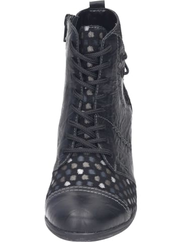 remonte Klassische Stiefeletten in schwarz/schwarz/metallic-multi/schwarz