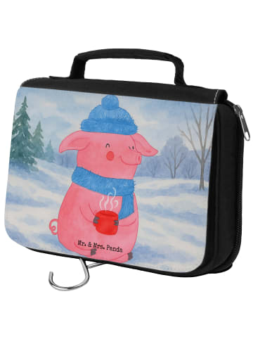 Mr. & Mrs. Panda Kosmetiktasche Schweinchen Glühwein Design ohne... in Weiß