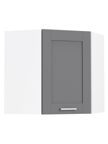 VCM Eckschrank Küchenschrank Hängeschrank Küche Colura in Weiß / Anthrazit