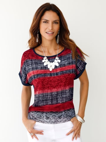 WITT WEIDEN Shirt in rot-bedruckt