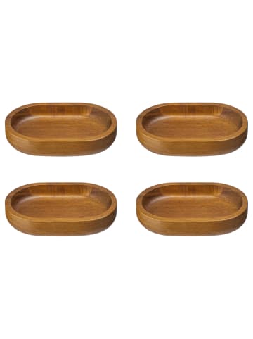 Butlers Seifenschale ACACIA 4er-Set in Braun