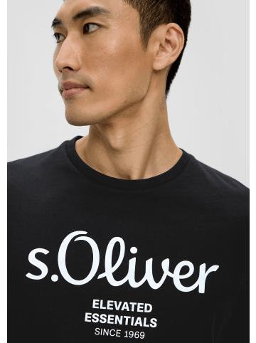 s.Oliver T-Shirt langarm in Schwarz