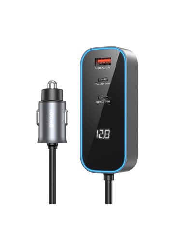 Wisam BWOO CC107 PD Kfz-Ladegerät 1x USB-C - USB-A Anschluss 30W schwarz