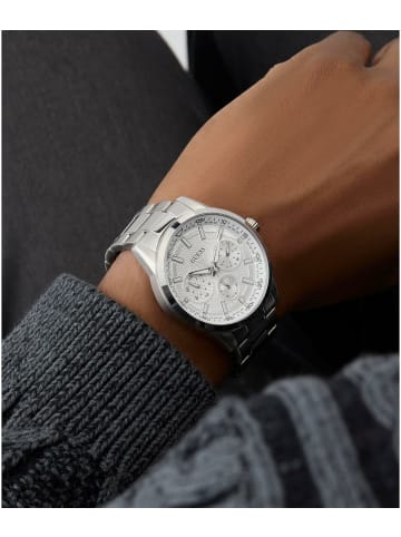 Guess Quarzuhr für Herren in silber